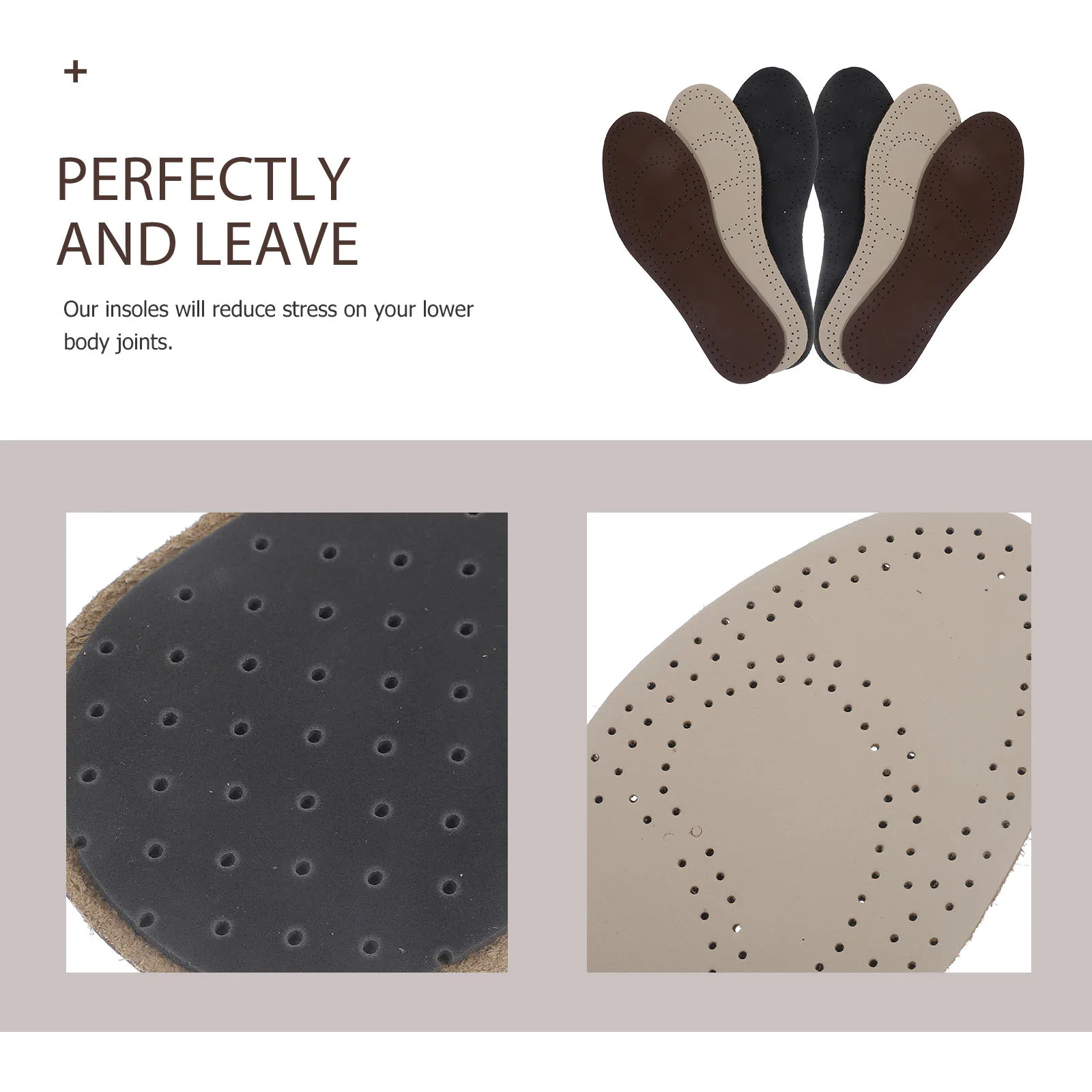 

3 Pairs/1 Foot Pressure Relief Insoles Shoe Pads Sweat Absorption Cushions Shock-absorbing Muscle Fatigue