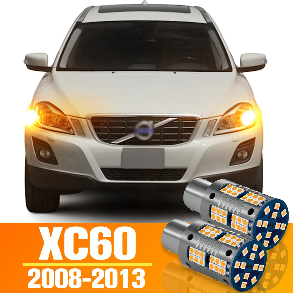 

2pcs LED Front Turn Signal Light Turning Bulb Accessories For Volvo XC60 2008-2013 2009 2010 2011 2012