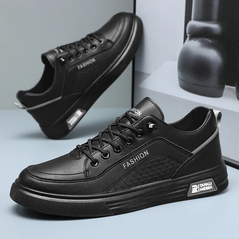 2025 Viral Men's Fashion Sneakers - Chunky Sole Hong Kong Style Height Boost Breathable Comfortable Daily Commute