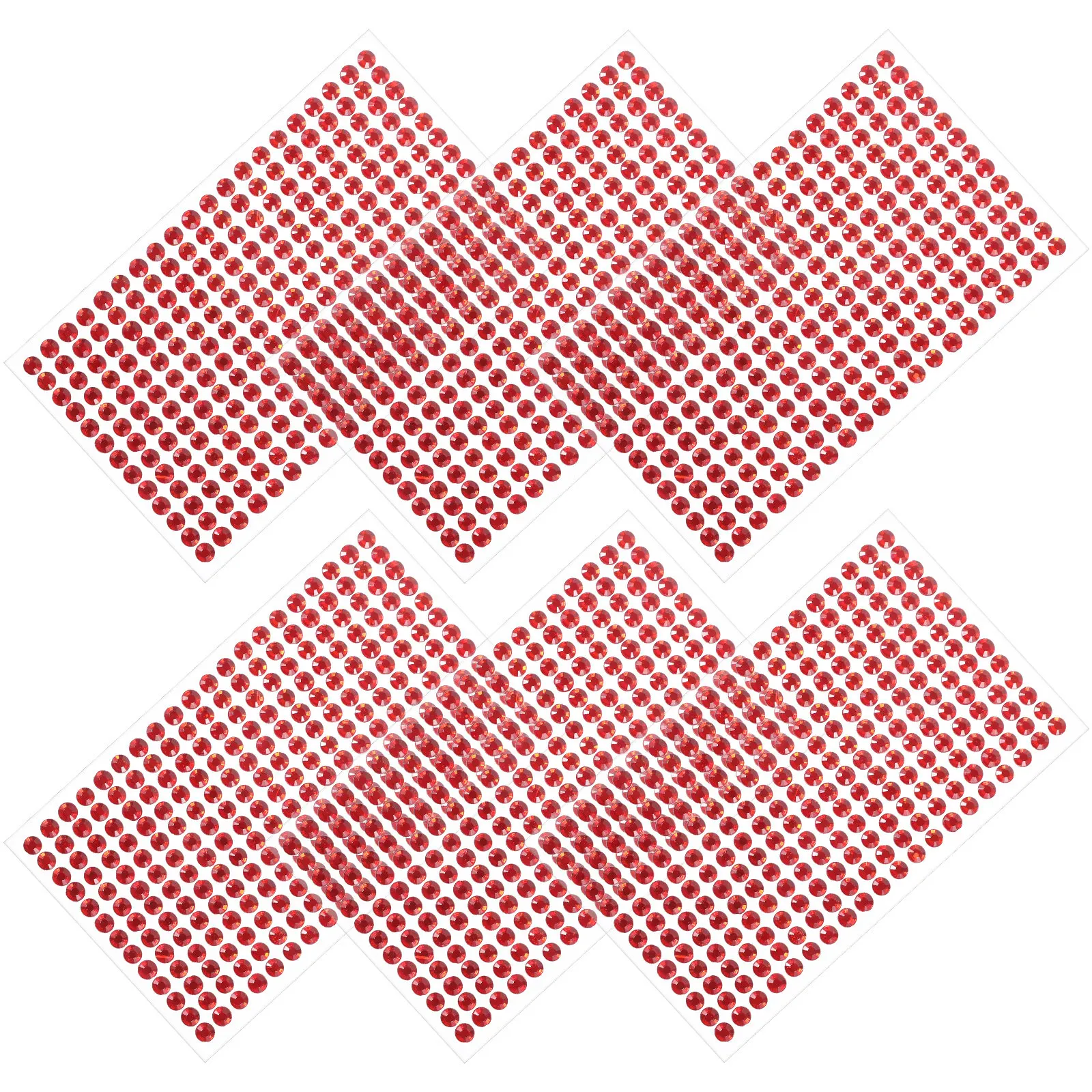 6Sheets Craft Rhinestones Adhesive Gems Acrylic Stick on Jewels Bright Rhinestone Stickers for Nail Phone Shell DIY