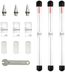 JOYSTAR 10PCS Airbrush Spare Parts, 0.5mm Needle, Nozzle and Needle Protector for Airbrush, The Professional Replacement Kits