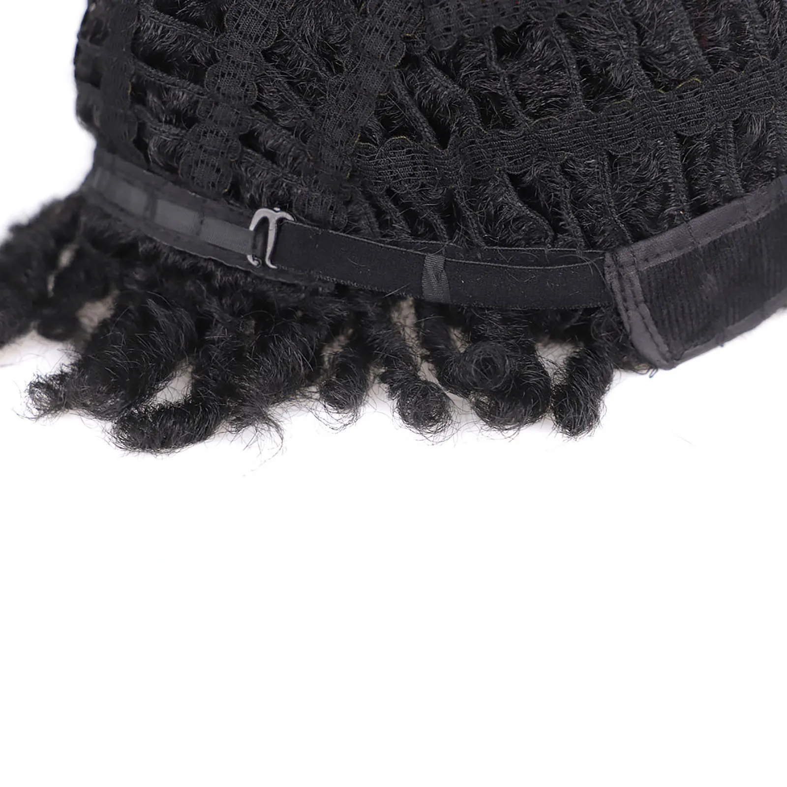 Zolin Short Hair Wigs Mini Afro Kinky Twist Wigs Synthetic Spring Twist Pixie Wig with Bangs Black Burgundy for Women Daily Use