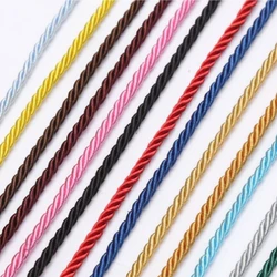 10 Meters/Lot 3/4/5mm Strands Polyester Rope For Costume Jewelry Gift Box Decoration Rope DIY Handmade Home Textile Decoration