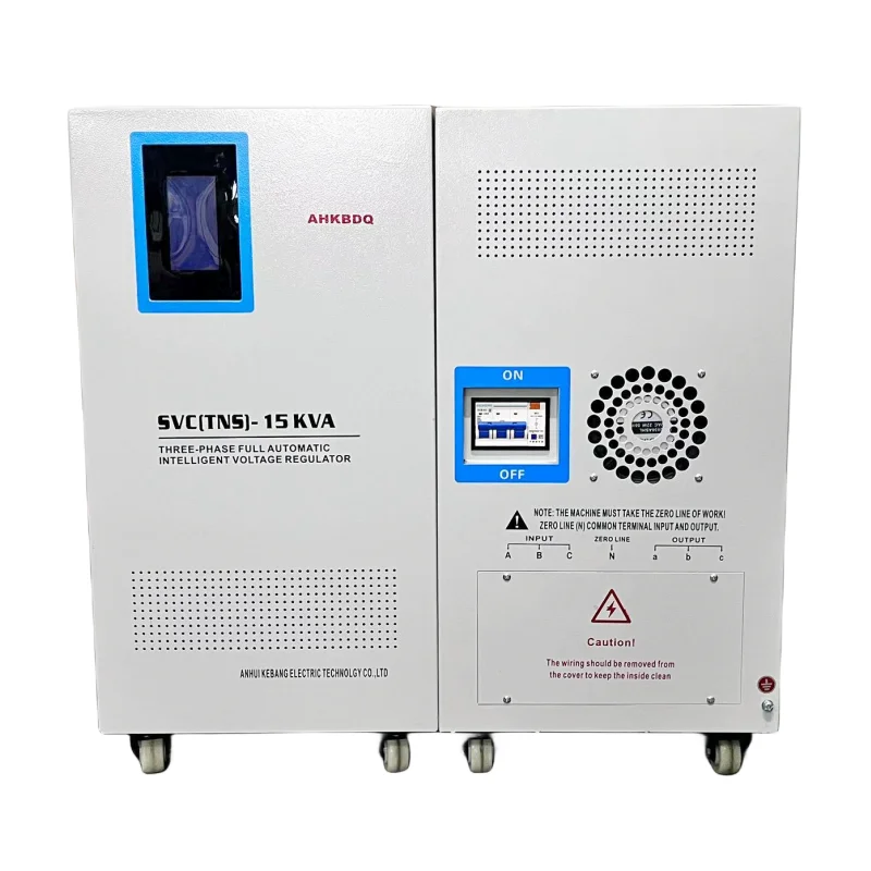 Regulador de Voltaje Trifásico de Alta Precisión Svc-60kva, Estabilizador de Voltaje Avr, Protector de Voltaje de 380v