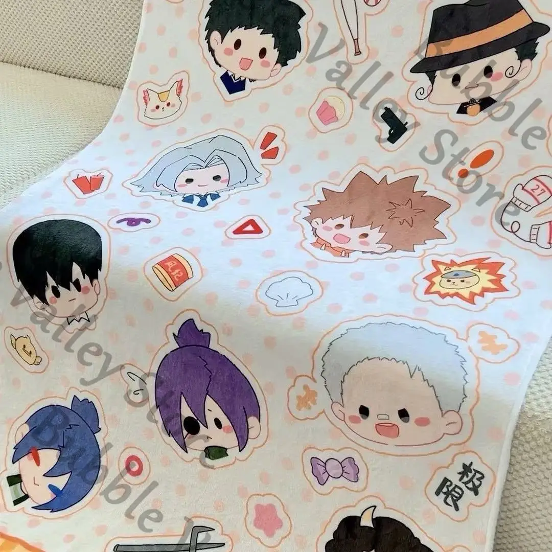 

Anime HITMAN REBORN Sawada Tsunayoshi Gokudera Hayato Reborn Cosplay Flannel Nap Blanket Cartoon Air Conditioning Blankets Gift
