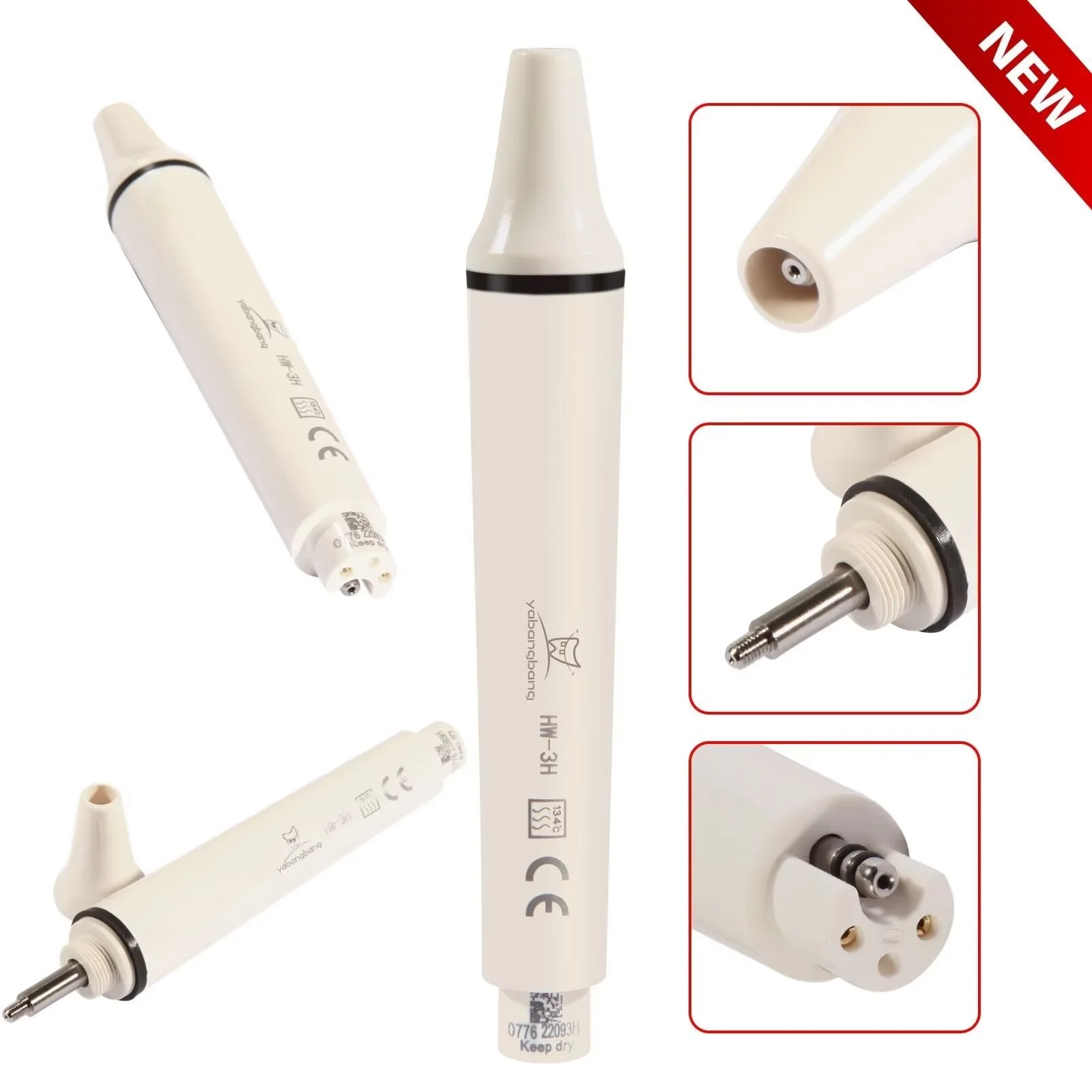 Peça de mão ultrassônica piezo dental para EMS Woodpecker Cavitron Tip 135 ℃