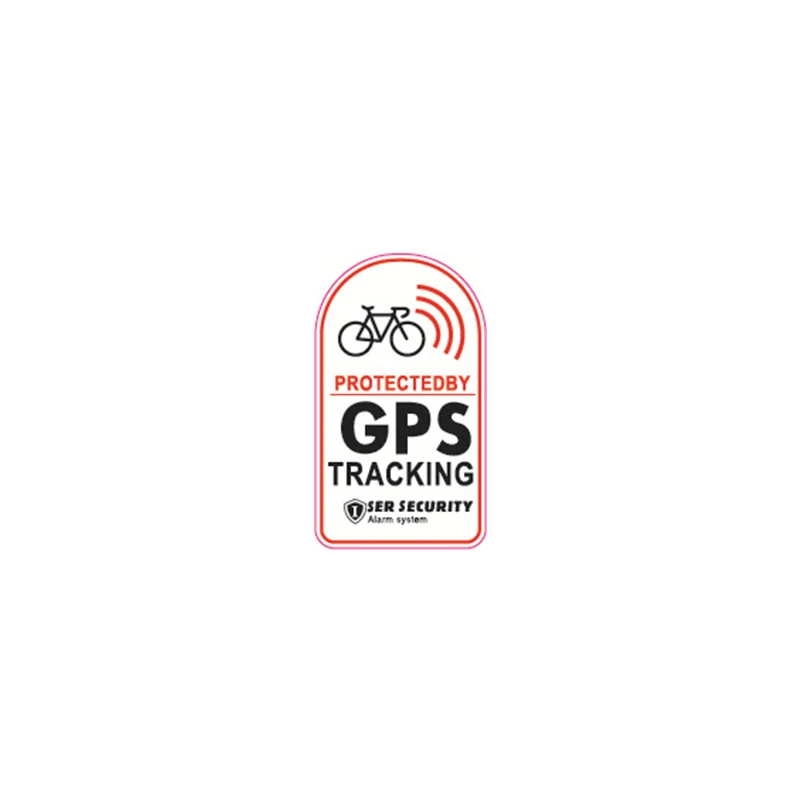 1pc Bicycle GPS Sticker Scooter Motorcycle Anti-Theft Warning Sticker Tracking Reflective Waterproof Paster Bike Accessories