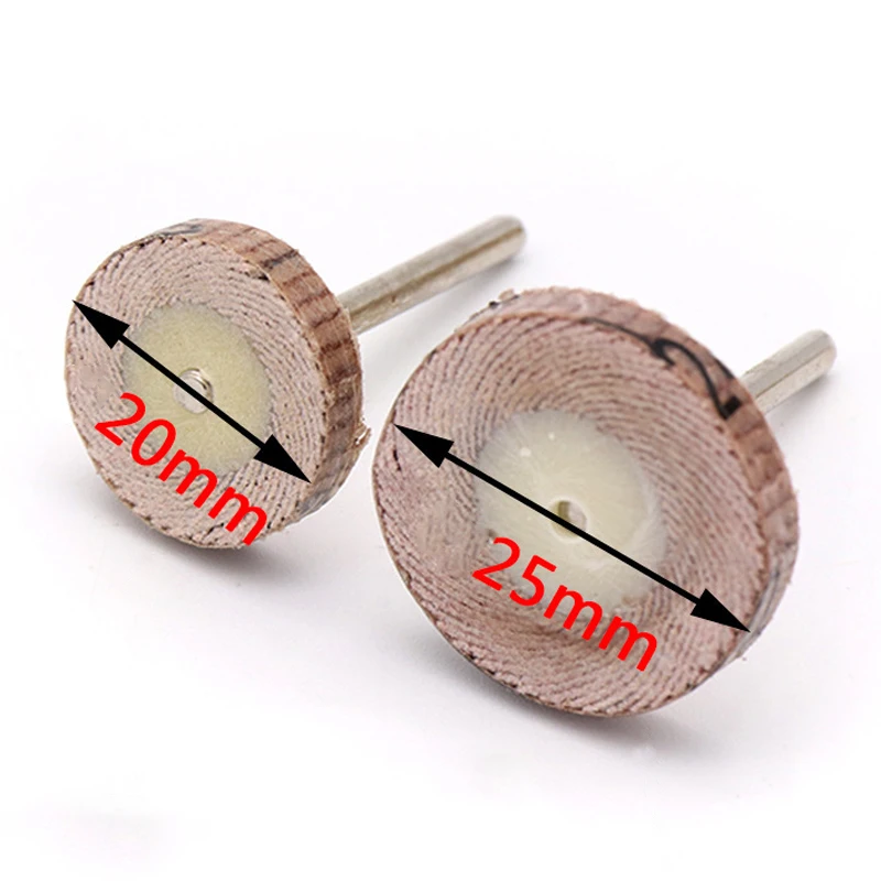 1-10pcs 20/25mm Sandpaper Mounted Point Grinding Head T-shaped Wheels Polishing Rotary Tools With 3mm Shank 240# Grit