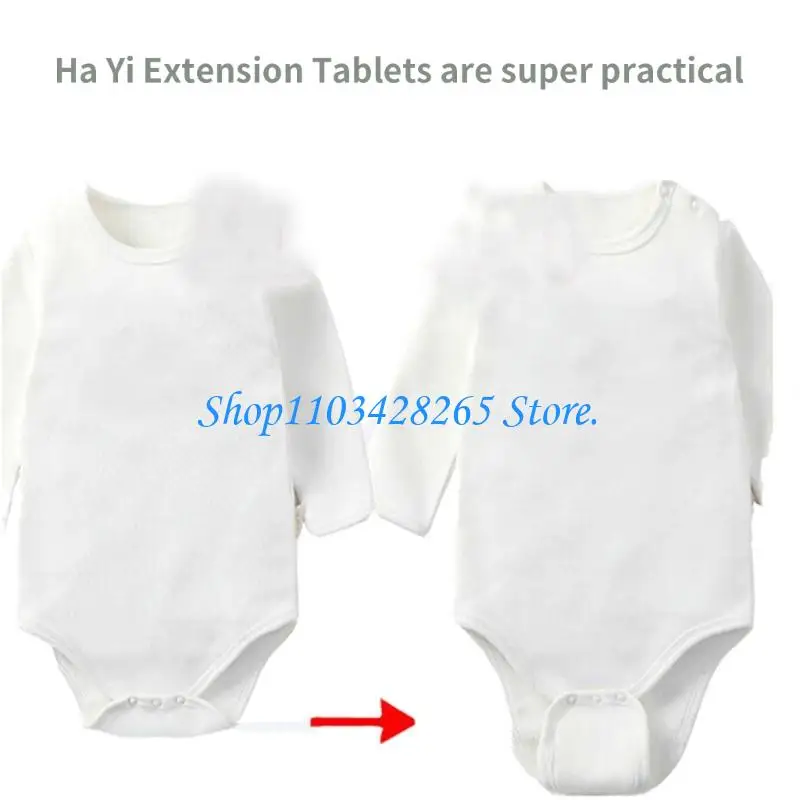 مجموعة من 4 قطع من لوحة تمديد الحفاضات القابلة لإعادة الاستخدام، تتميز بسهولة التركيب T3، مشبك بلاستيكي آمن، تصميم قطني ناعم #2