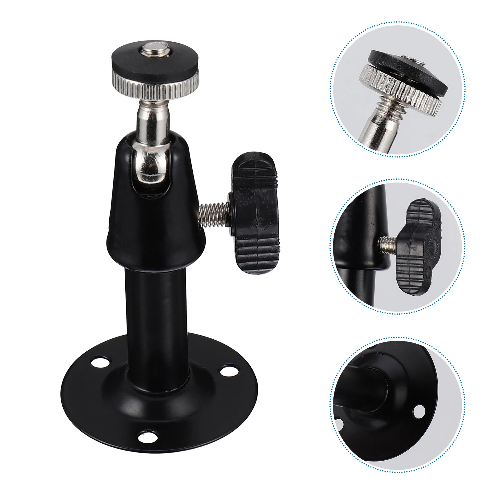 

4Pcs Security Camera Wall Mount Adjustable 360 Degree Swivel 90 Degree Sensor Camera Bracket System Bracket