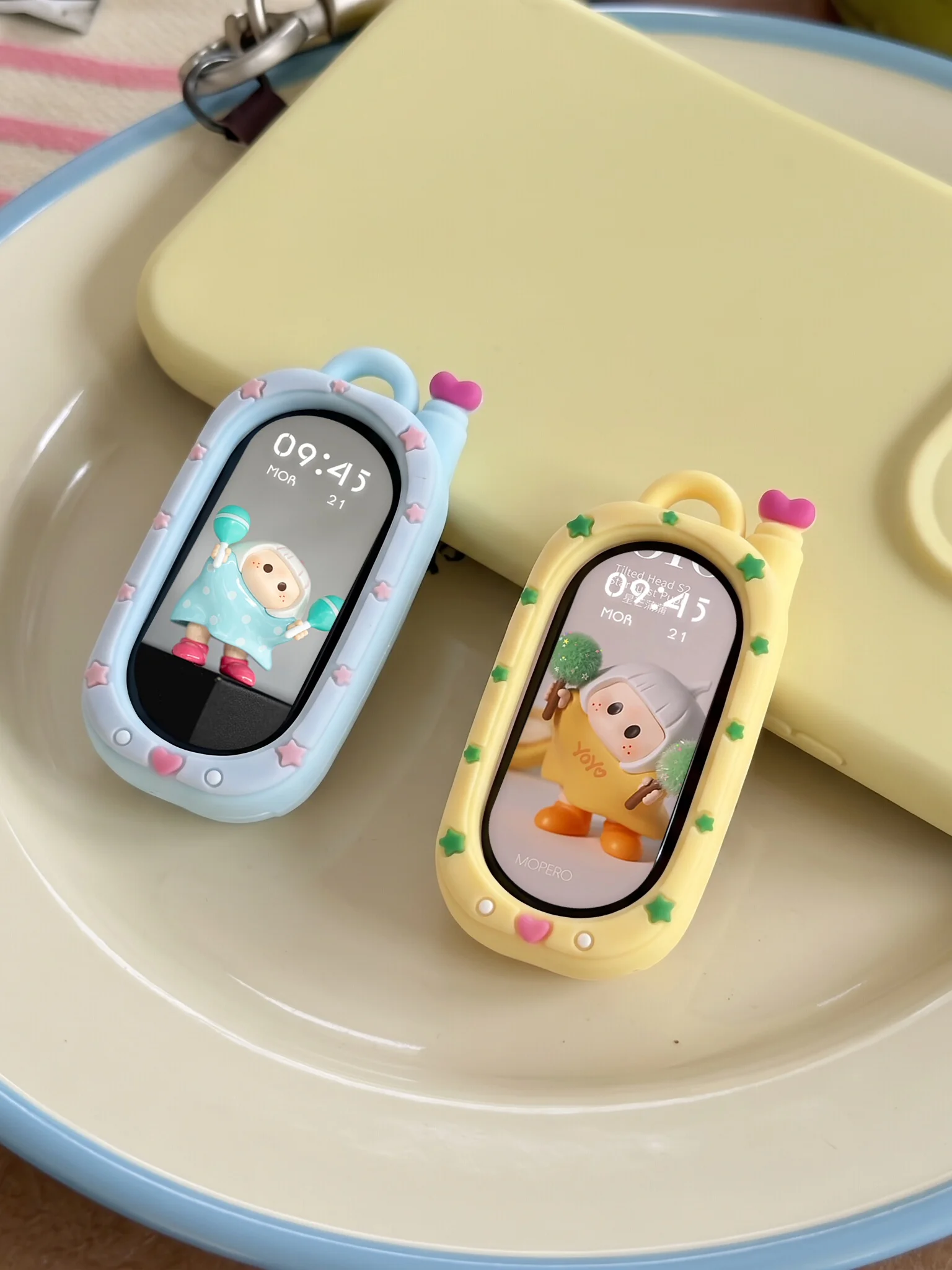 Cute Pet Machine Silicone Protective Case for  Band 11 10 Cartoon Personality Durable Lanyard Girls Summer Accessory