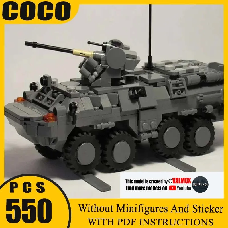 

Военная серия Moc Building Blocks BTR-80 Модель Технология Кирпичи DIY Сборка Бронированный автомобиль Игрушки для