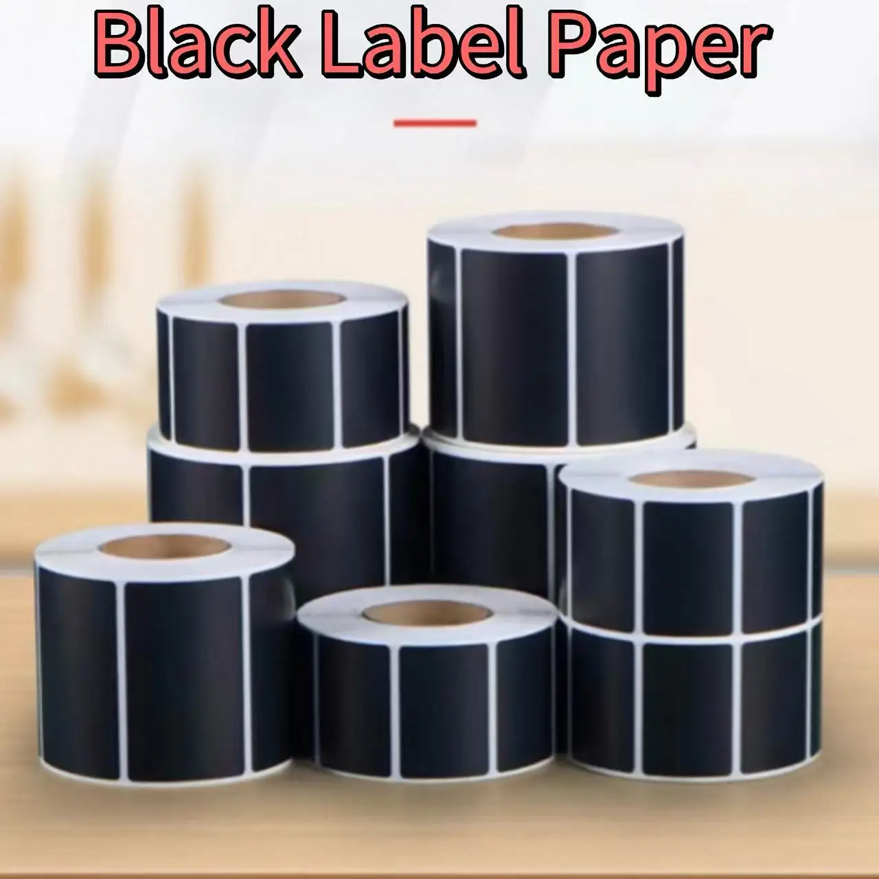 

Black label paper 75x50 synthetic PP self-adhesive sticker PVC equipment name plate barcode Printing paper white resin ribbon