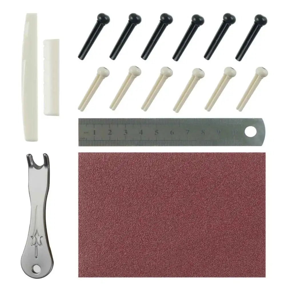 Guitar Saddle Nut Acoustic Guitar Bridge Pins Puller Guitar Pegs Pins Remover Musical Instruments Accessories For Guitar Ukulele