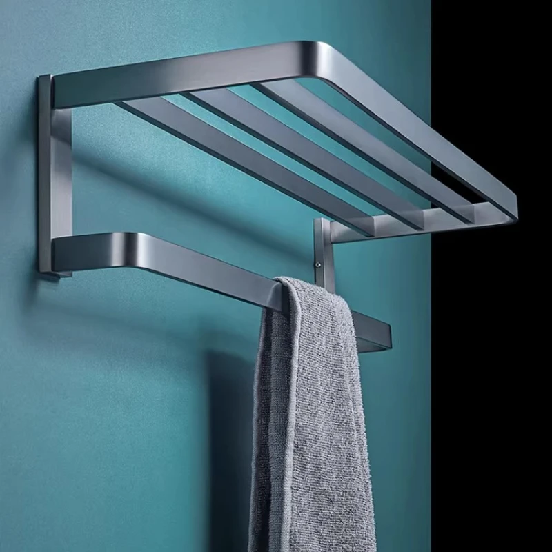 

Solid Towel Rack Set Bathroom Rack Toilet Towel Rack