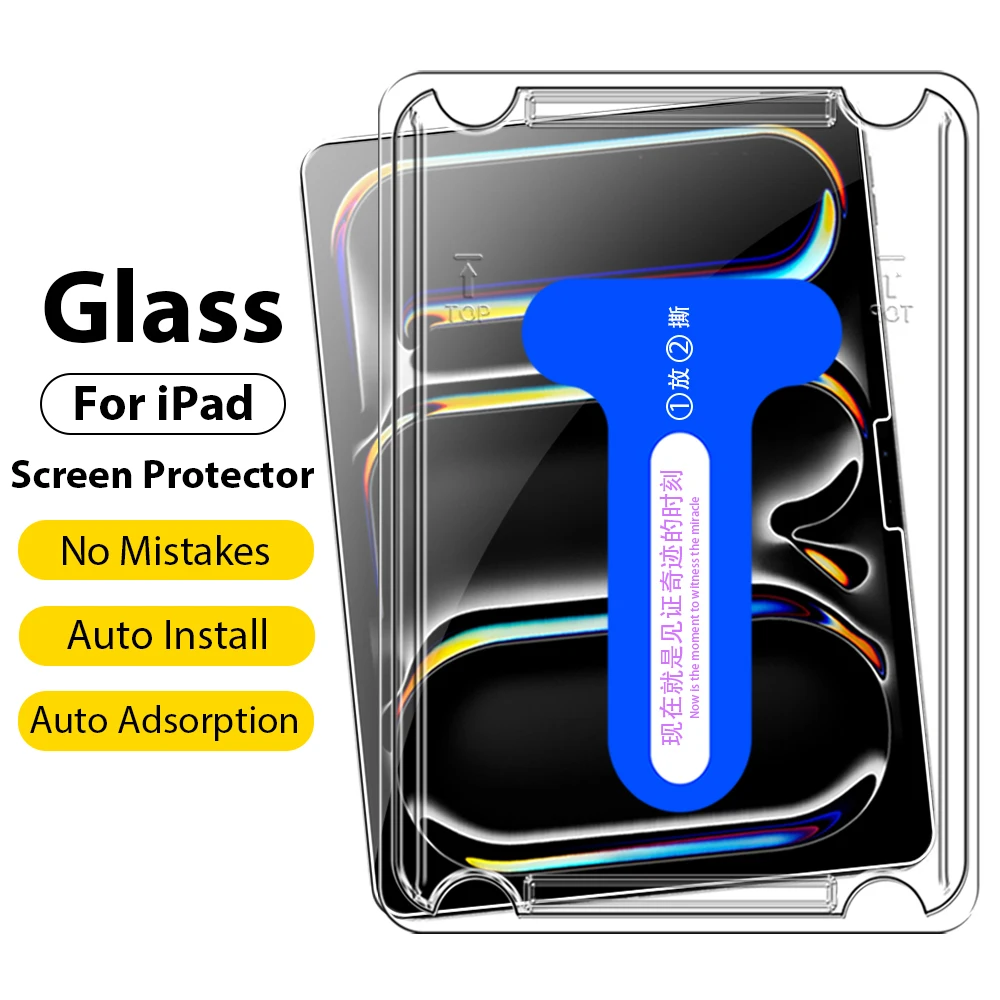 Tempered Glass For iPad Pro 12.9 12 9 11 10th 10 9th 9 Generation Screen Protector Air 5 4 3 8th 7th 10.5 10.2 Mini 6 2021 Film