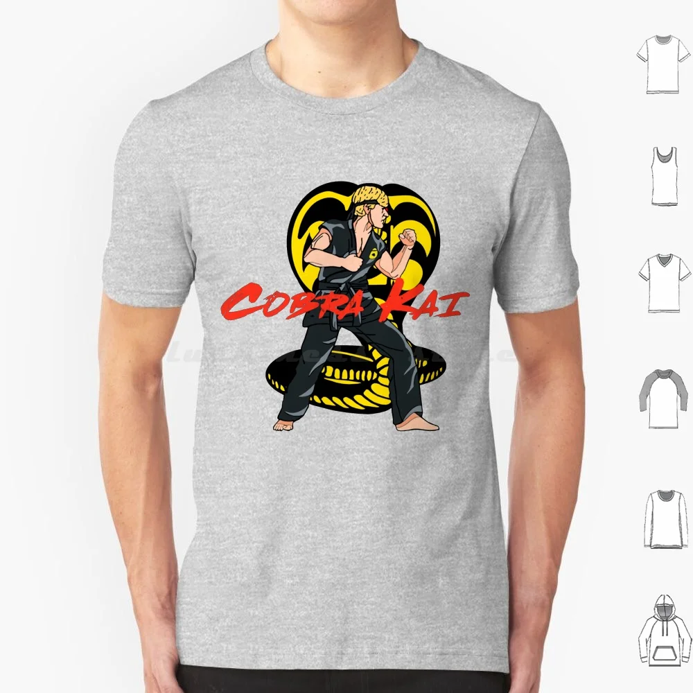 تي شيرت كاي جوني لورانس مقاس كبير 100% قطن أنياب النسر كاي نو كاراتيه كاي أبدًا سترايك أول سترايك هارد نو إيجل