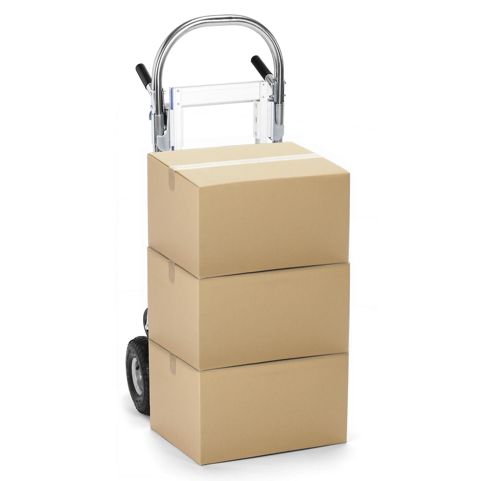 

2 in 1 Aluminum 800LBS Capacity Heavy-Duty Moving Dolly Cart W/Wheel Convertible Truck for Logistics Shopping Home Office Moving