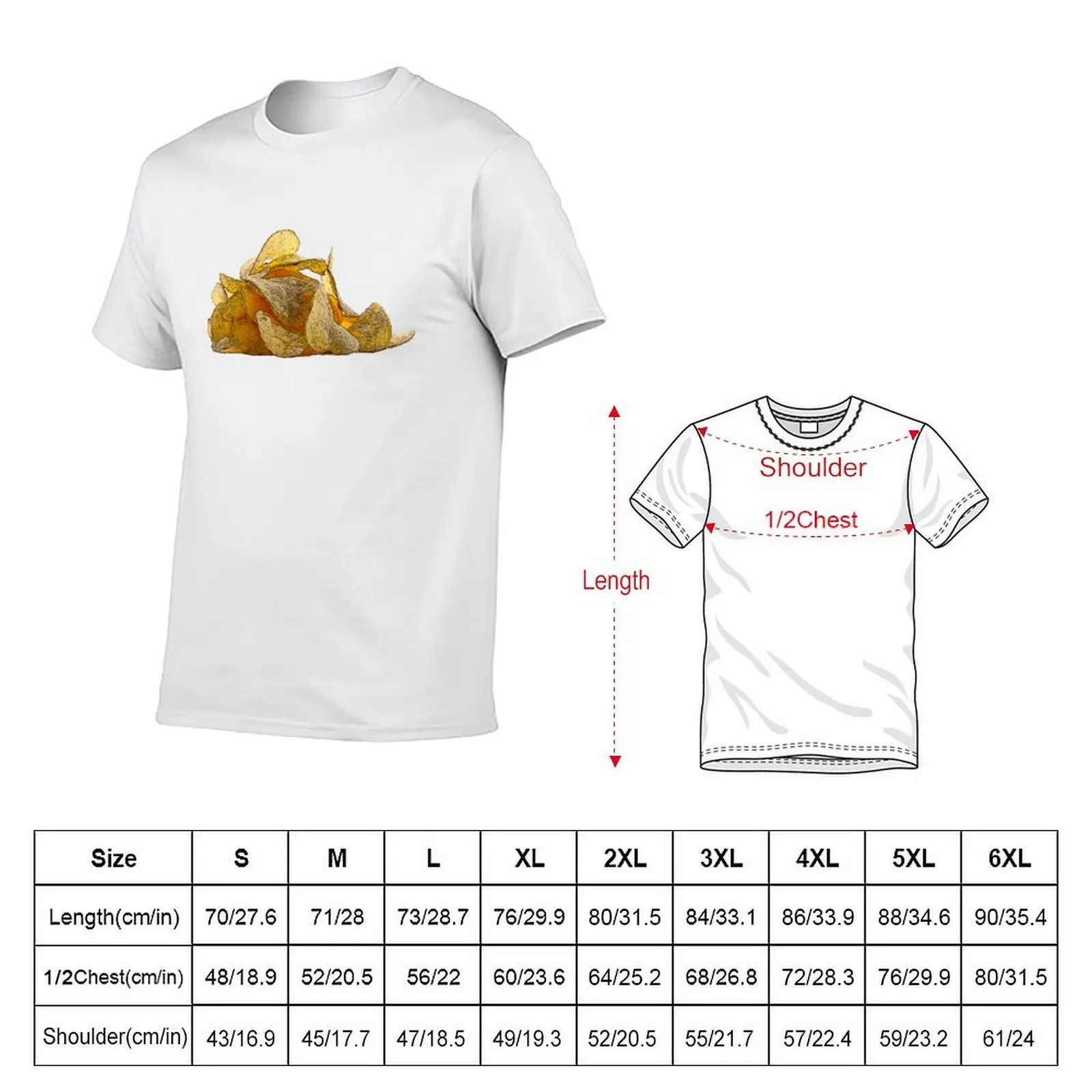 Crisps T-Shirt man t shirt summer anime t shirts oversize T-Shirt