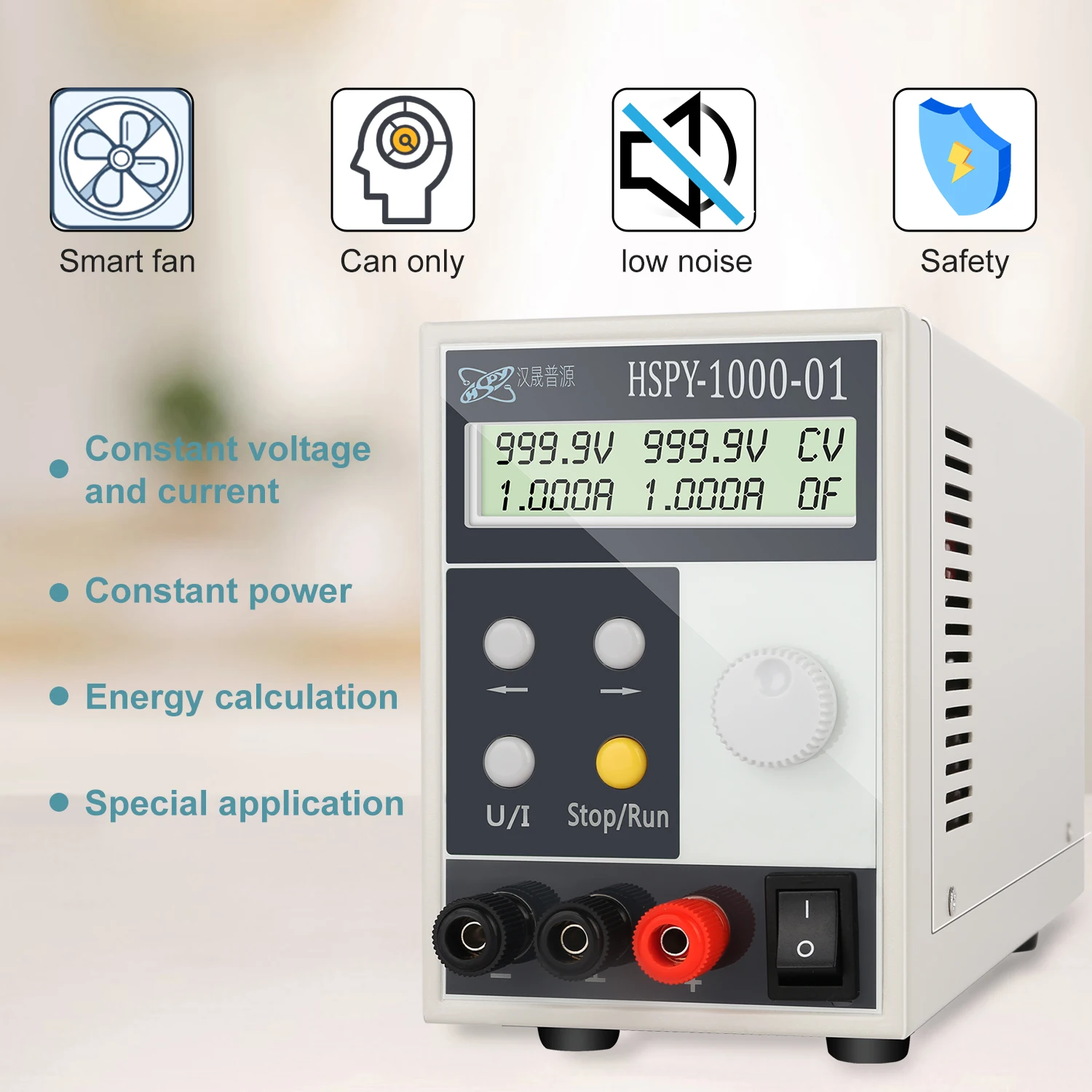 1000V Programmable Switching DC Power Supply RS232/RS485 Interface Port Software 0.1A 0.2A 0.3A 0.5A 1A Lab Voltage Regulator