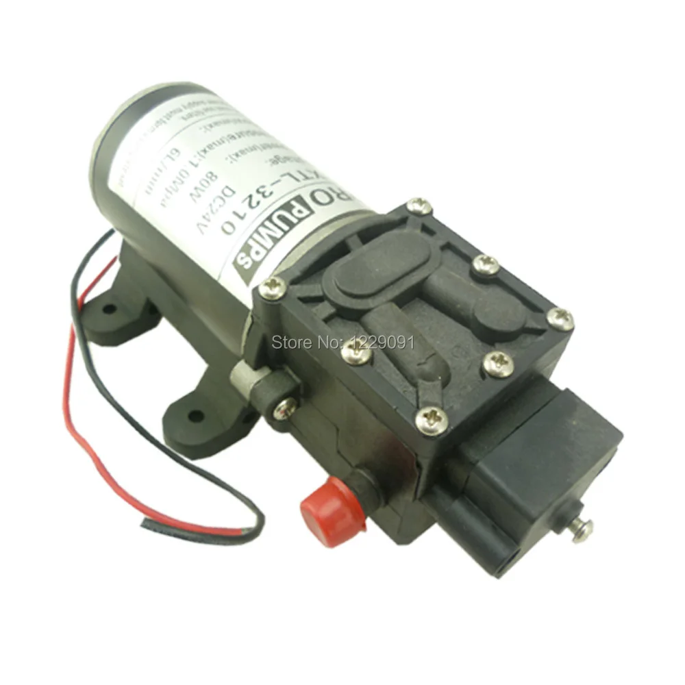 

Возвратный клапан, тип 80 Вт, 6 л/мин, диафрагма высокого давления, небольшой мини-водяной насос постоянного тока, 24 В, самовсасывающий домашний сад