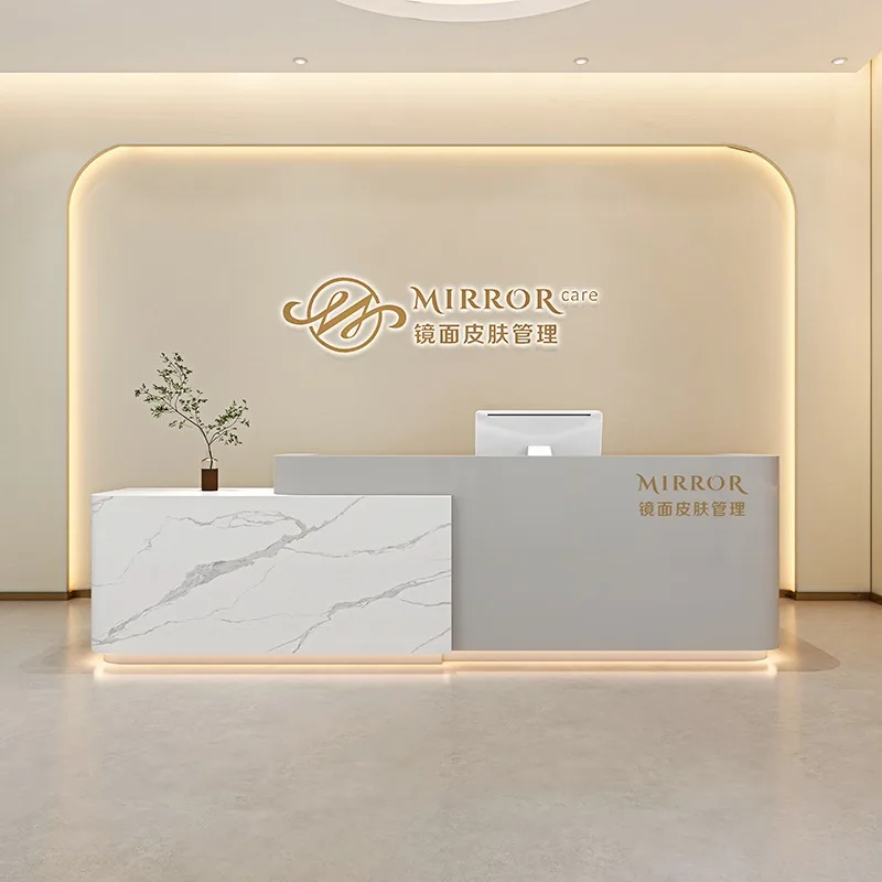 Luxury Executive Reception Desks Modern Small Consable Study Spa Vanity Reception Desk Executive Escritorio Minimalist Furniture