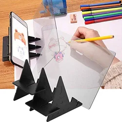Children DIY Drawing Tracing Copy Board Kids Sketching Projector Painting Learning Phone Reflection Dimming Phone Bracket