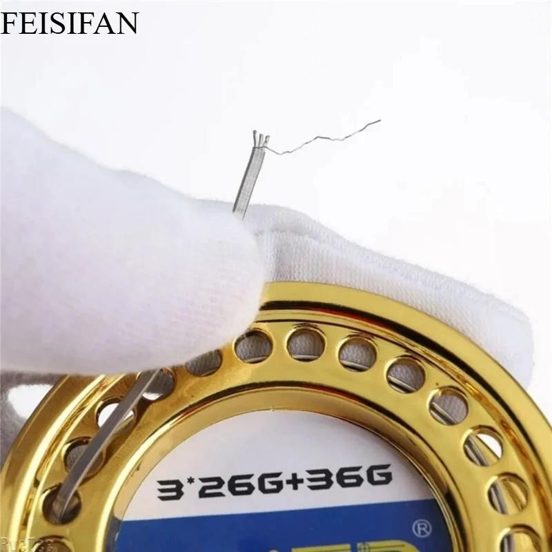 5m/Roll Ni80 Fused Clapton Wire 2/3/4*26G+36G Alien Heating Wire DIY Rebuildable Coil Tool