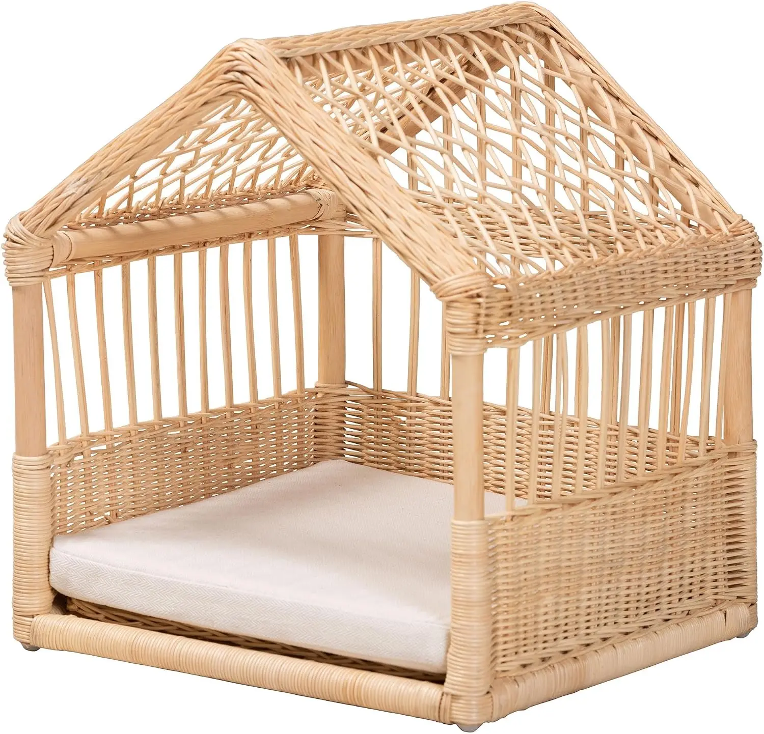 Pieta Modern Bohemian Natural Rattan Pet Bed
