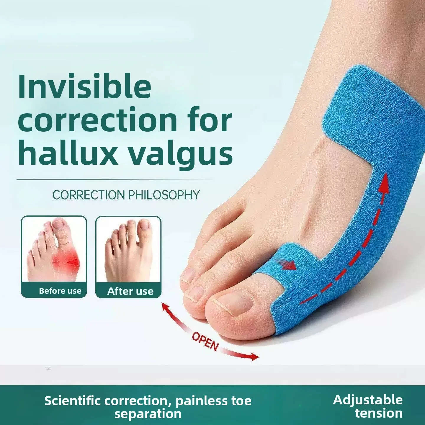 fita-corretiva-para-alivio-de-joanetes-com-tira-ajustavel-respiravel-e-confortavel-Ortese-antidesgaste-para-dedo-grande-do