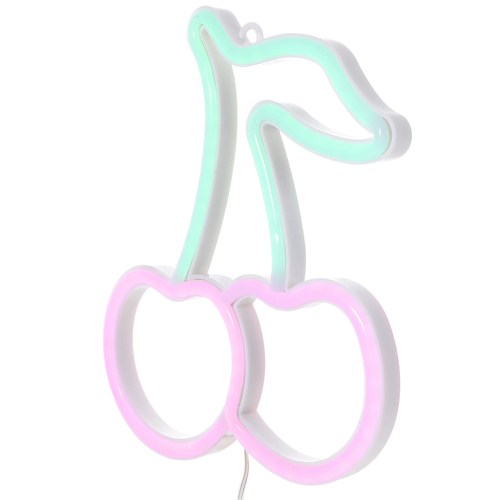 الكرز LED النيون ضوء مصباح غرفة ديكور حفلة عيد ميلاد هدية الكرز ضوء النيون علامات ديكور غرفة نوم وحدة إضاءة LED جداريّة تسجيل #4