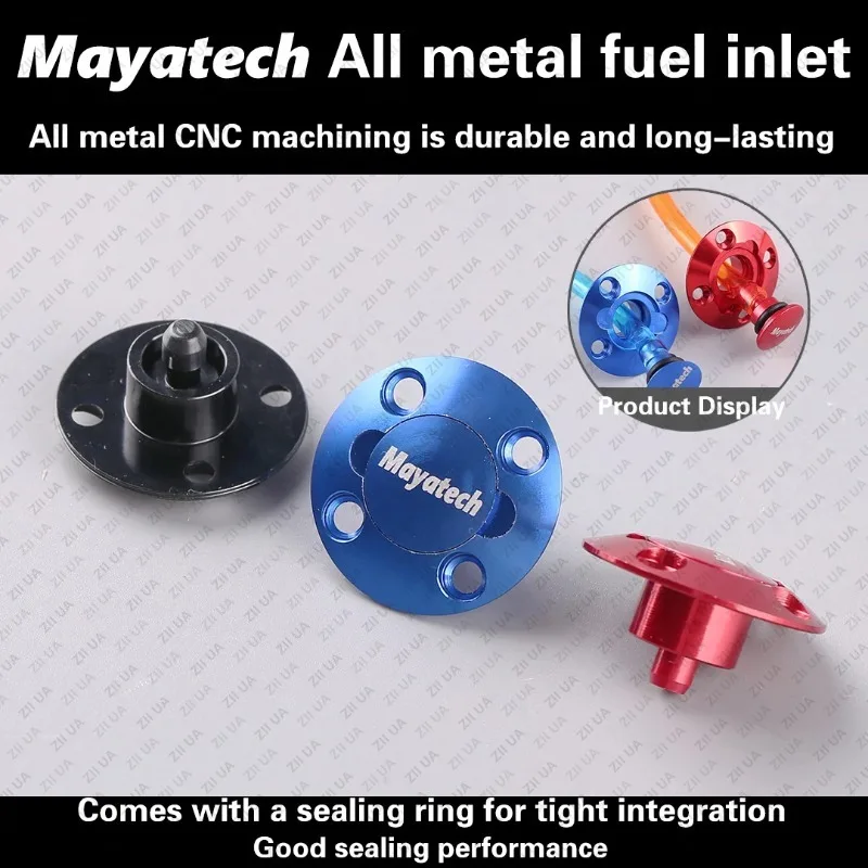 All Metal CNC Fuel Filler Port RC Gas Airplane Fixed-wing TOC Aircraft Smoking System Vent Port Refueling Accessory