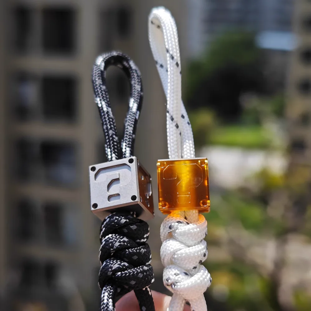 Imagem -04 - Edc Titanium Alloy Beads Pingente Paracord Decorações ao ar Livre Pulseira Camping Gear Ferramentas Edc