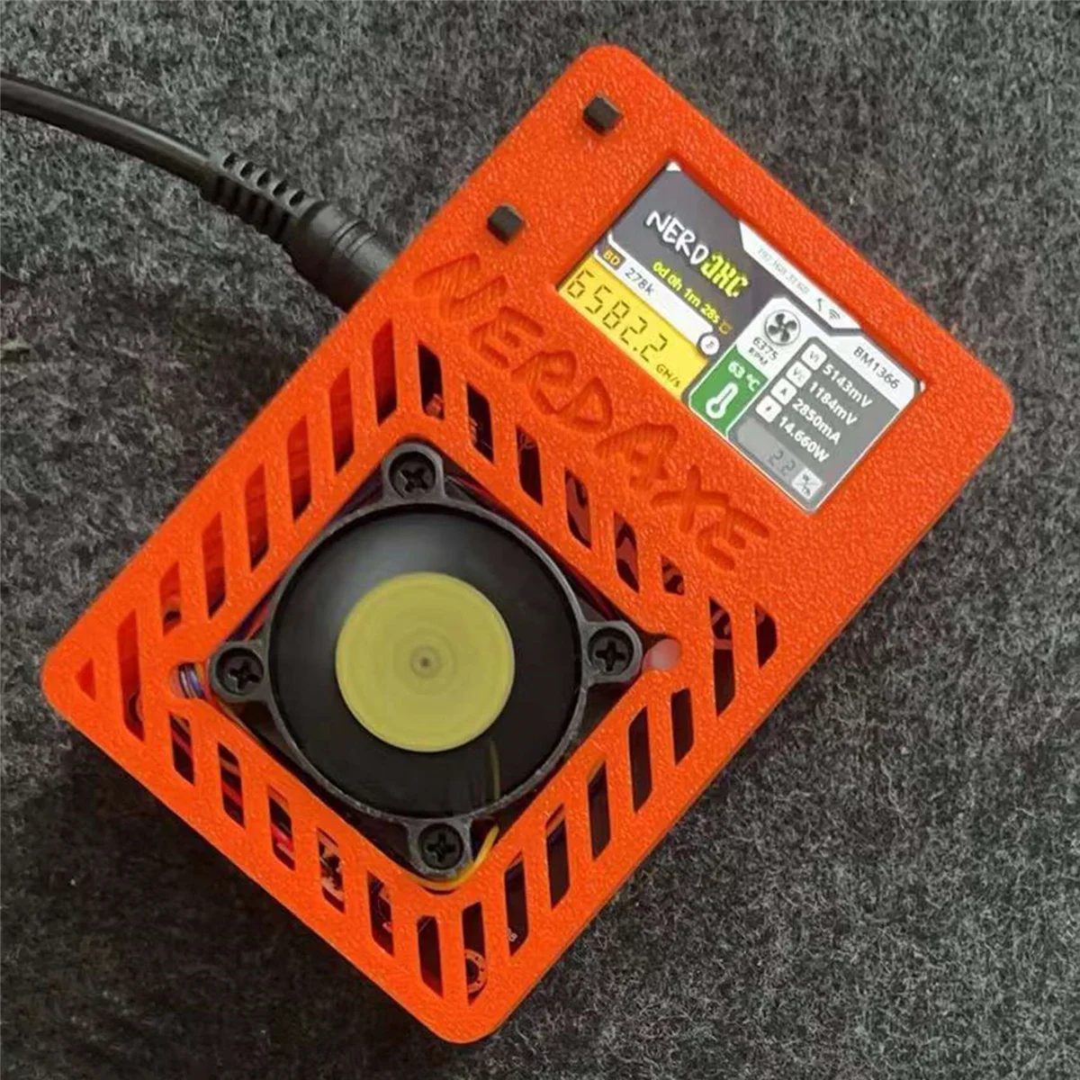 N89R NerdAxe Miner Nerdminer 500Gh/S S19XP BM1366 ASIC Bitcoin Mini Miner с 1,9-дюймовым дисплеем, вилка европейского стандарта