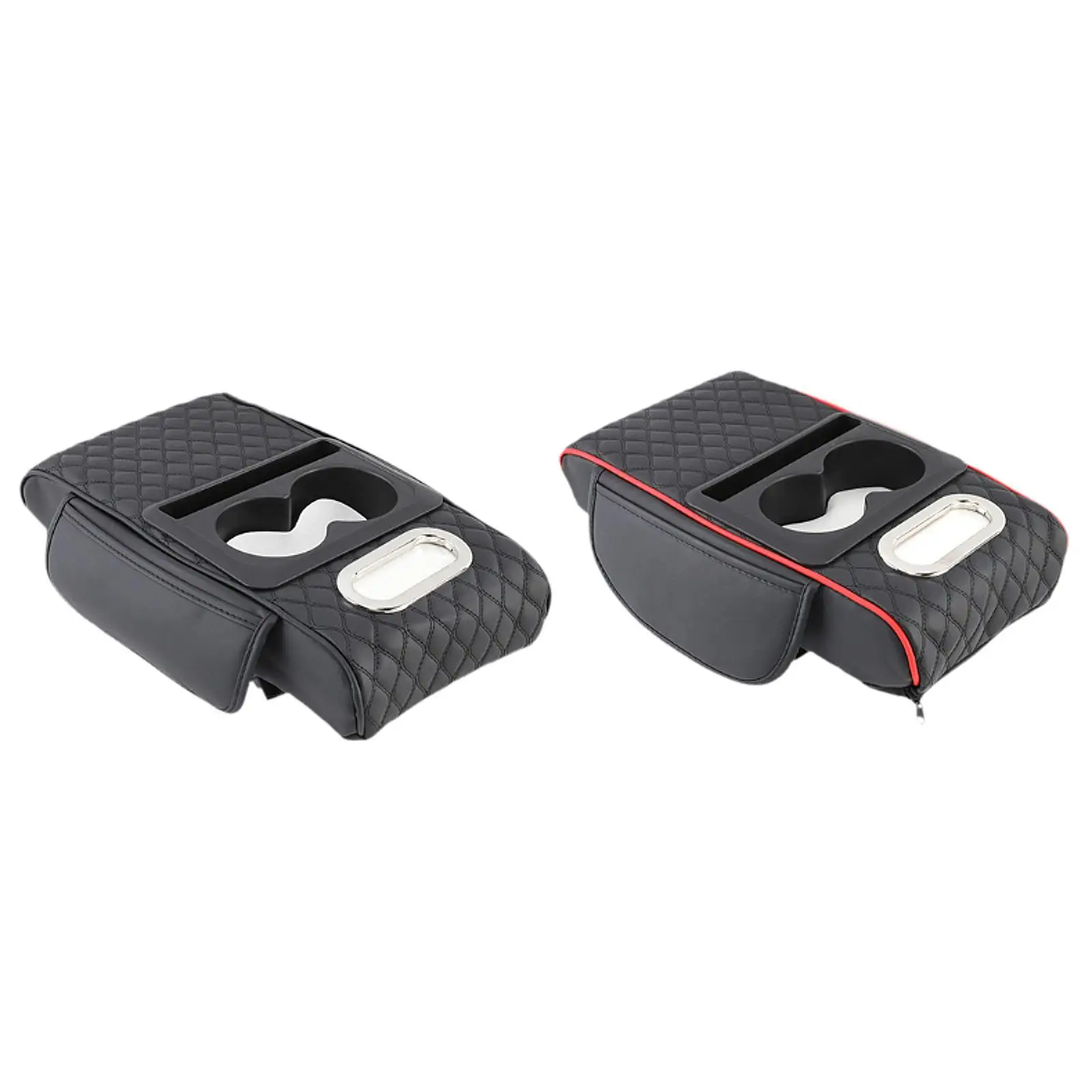 

Car Armrest Cushion Center Console Pad PU Leather Memory Foam Organizer with Tissue Box for Comfortable Vehicle Interior