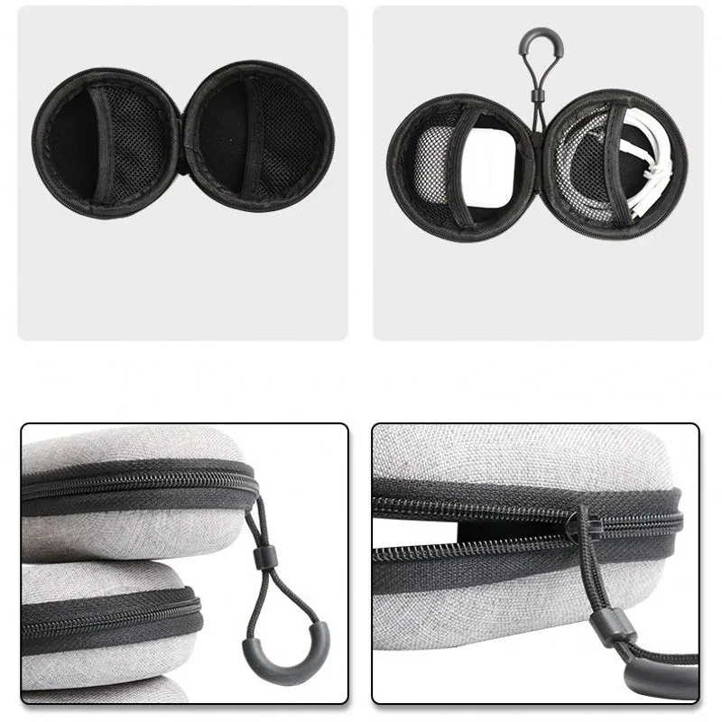 Portable Headphone Storage Case Shockproof Earphone Organizer Box Data Charge Cable Protective Bag Wireless Headset Accessories