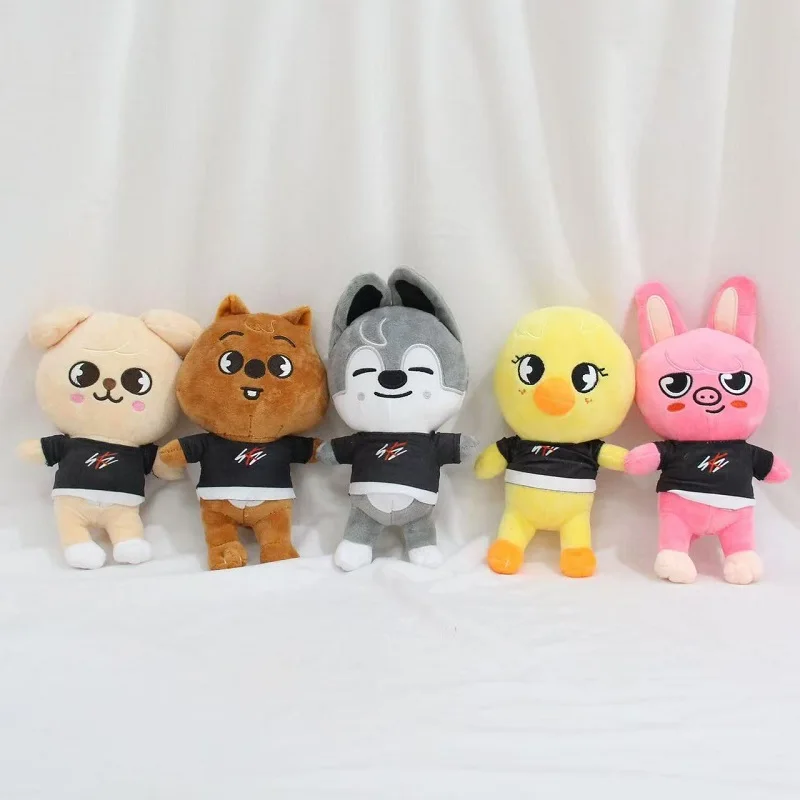 

SKZOO Plush Keychain Stray Kids Doll Cute Wolf Chicken Dog Plush Animal SKZ Felix Hyunjin Bangchan Suckable Car Hanging Gift