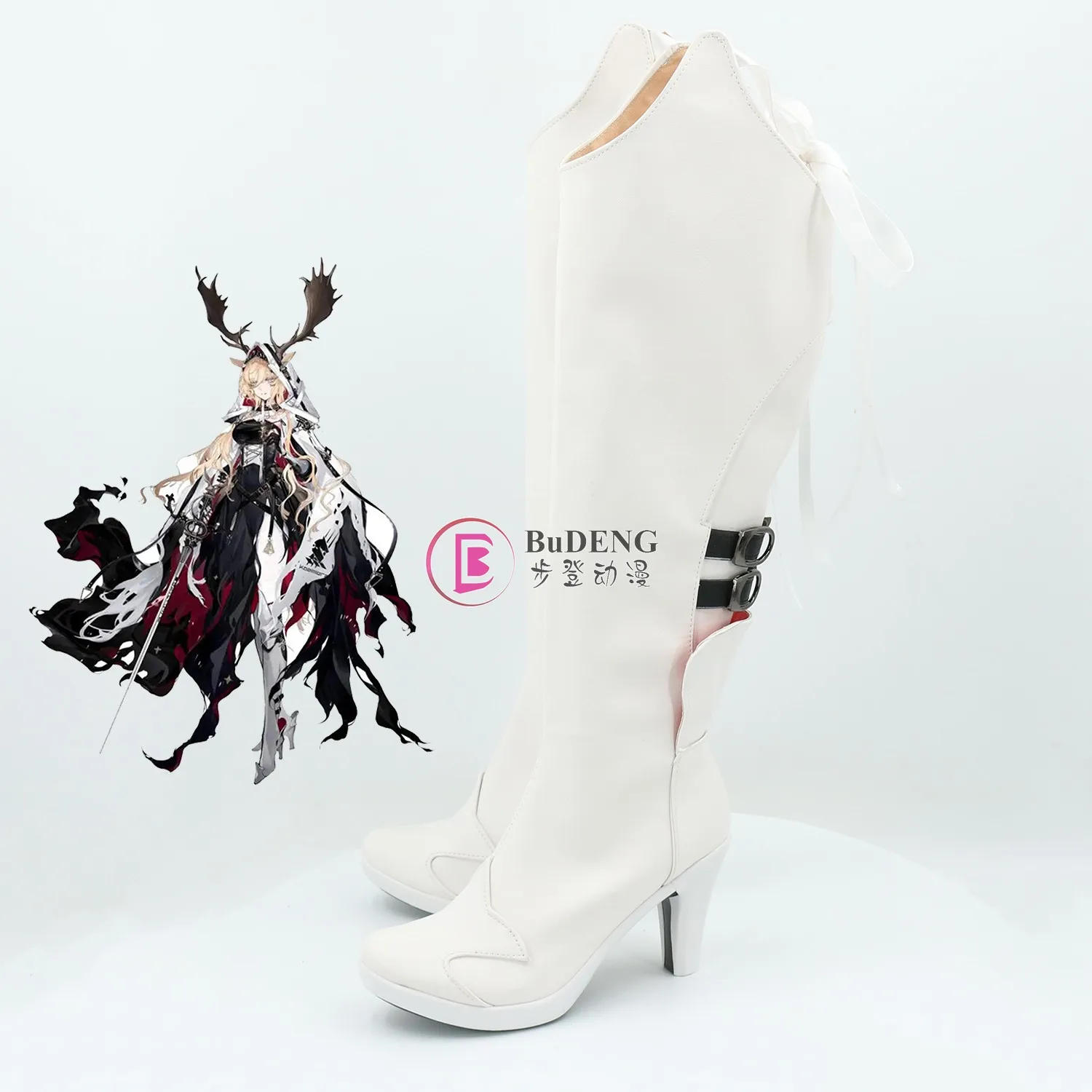 Arknights 비비아나 코스프레 신발 부츠, 할로윈 애니메이션 코스프레 신발