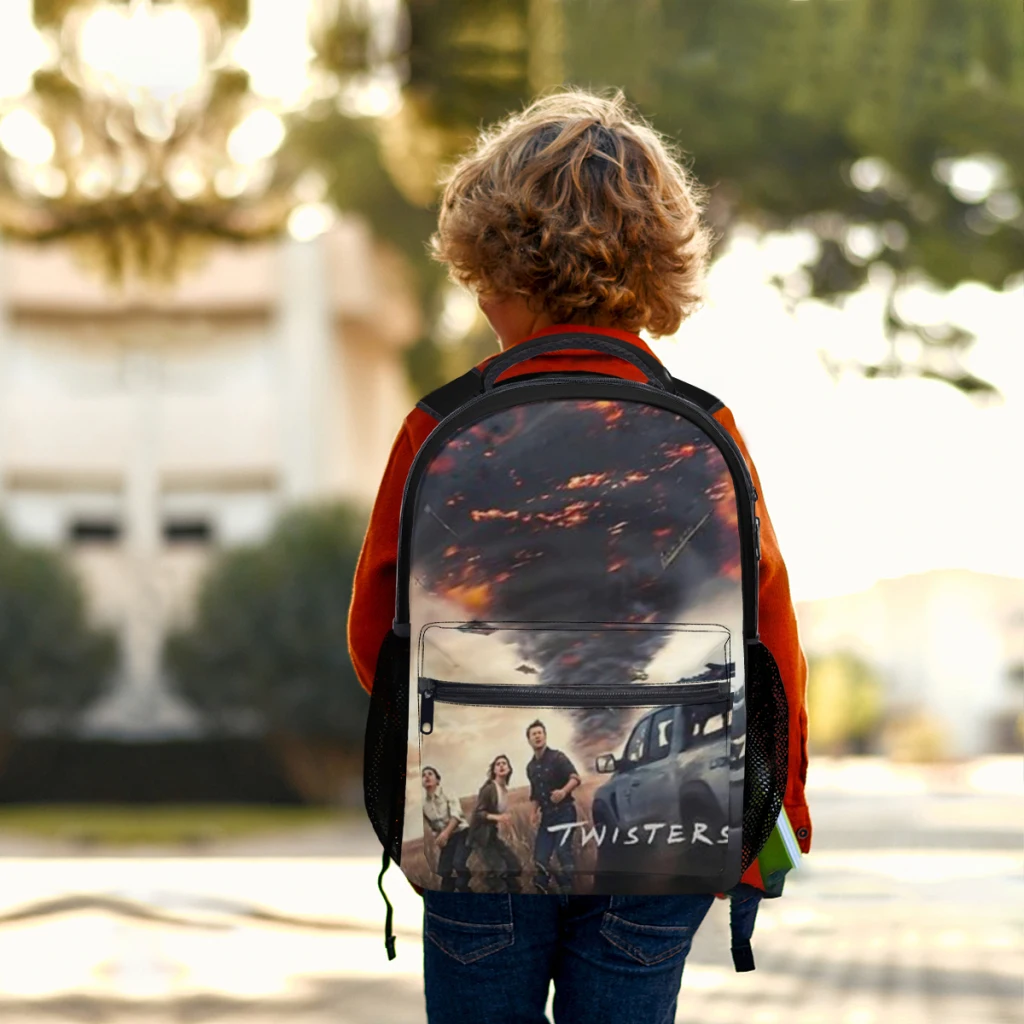 Twisters-mochila impermeable de alta capacidad para niñas, morral escolar para ordenador portátil, 17 pulgadas ﻿ ﻿