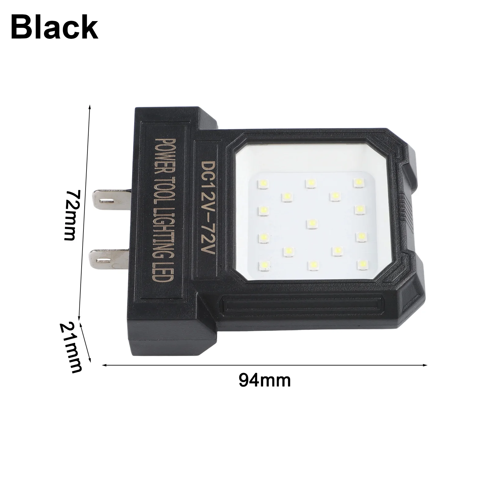 1pc 14W LED Camping Lantern Mini Pocket Work Light Inspection For 12-72V Power Tool Lithium Batteries For Outdoor Jobsite Use