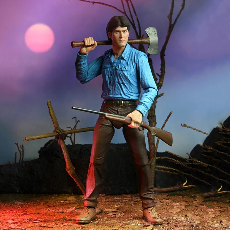 Original Neca41971 The Evil Dead 40th Anniversary Edition Ashley J Williams Anime Figure Ash Action Figure Doll Toys Kids Gift