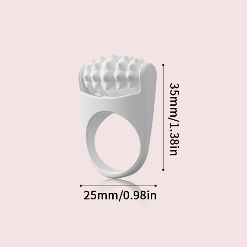 Anello bastone Strumento per la cura della bellezza Rullo per massaggio facciale portatile da viaggio/casa in silicone Massaggiatore per sollevamento facciale manuale Massaggio rotolante