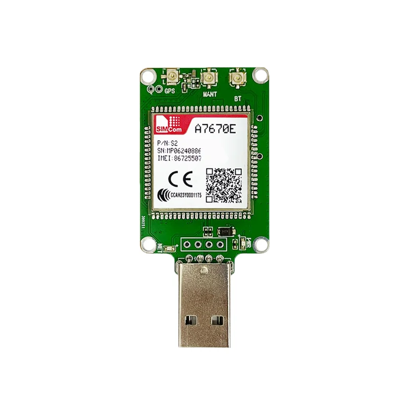SIMcom A7672E A7670E USB Dongle SIMCOM Support GNSS LTE CAT1 Module Breakout Kit for Europe/Middle East/Africa 5