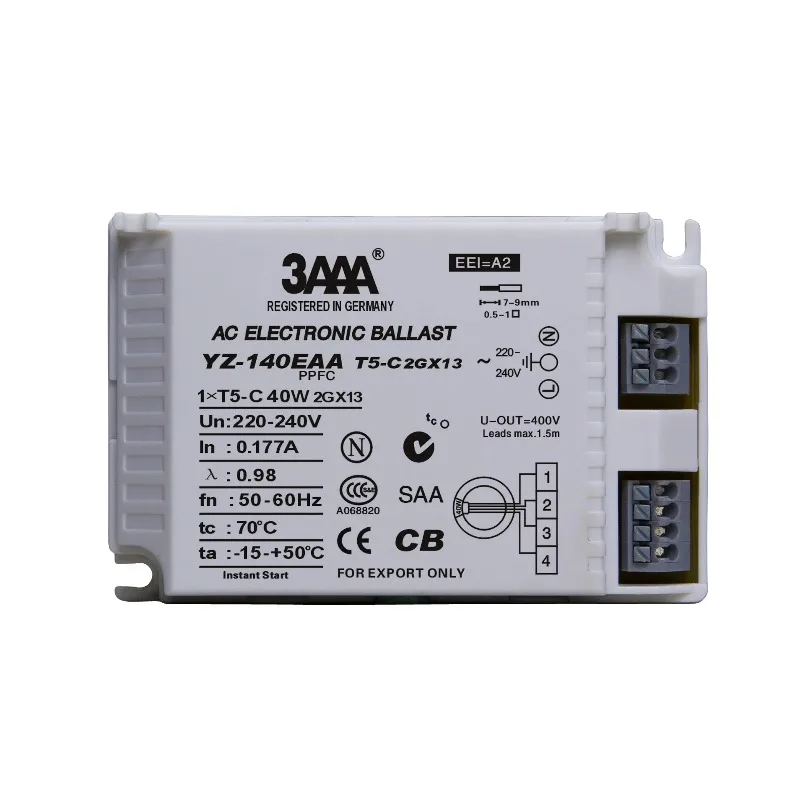 Electronic Ballast Models YZ-140EAA YZ-155EAA HYQ 1X60W 220-240V for Industrial and Commercial Lighting System Applications