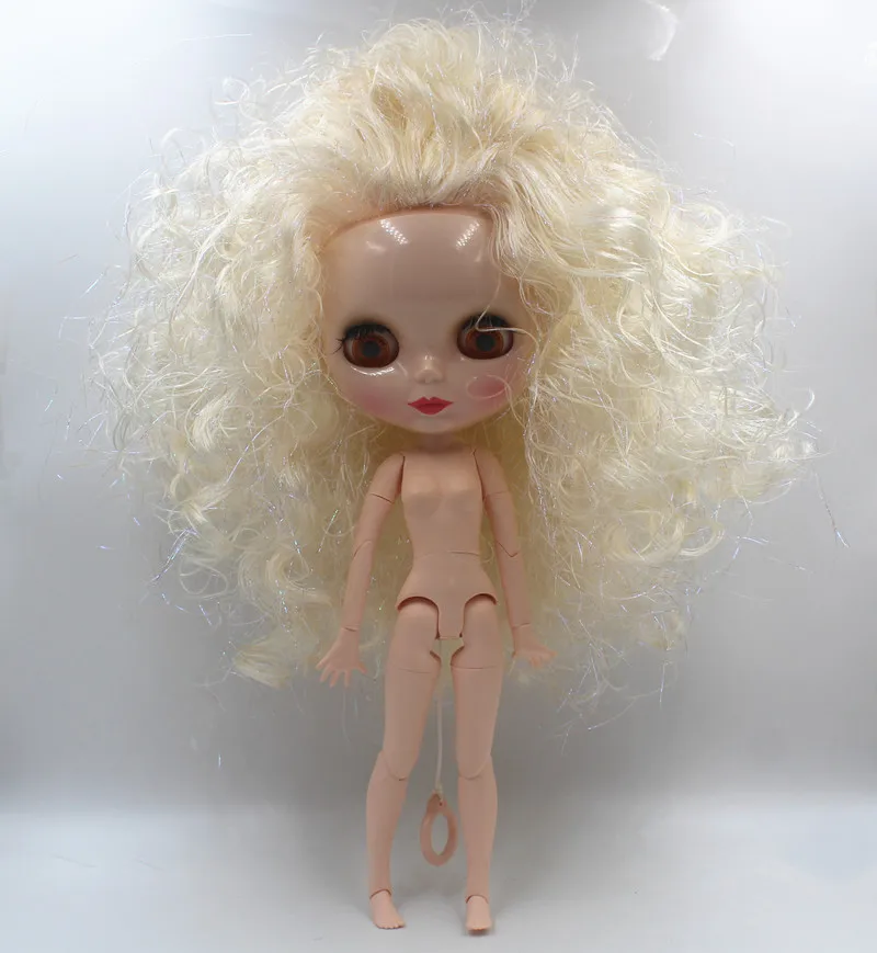 

Free Shipping big discount RBL-25029J DIY Nude Blyth doll birthday gift for girl 4color big eye with beautiful Hair cute toy