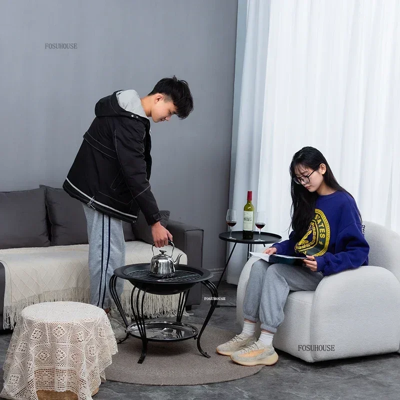 

Скандинавские креативные огненные ямы, домашняя бездымная костра, многофункциональная внутренняя и наружная отопленная печь с подставкой для гриля, садовая мангалка