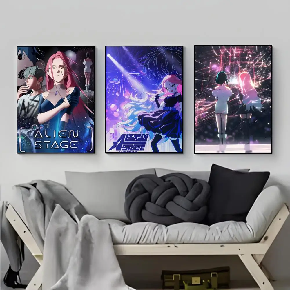 musical anime poster A-Alien Stage Poster HD  Waterproof Wall Sticker Bar Living Room Decor Gift