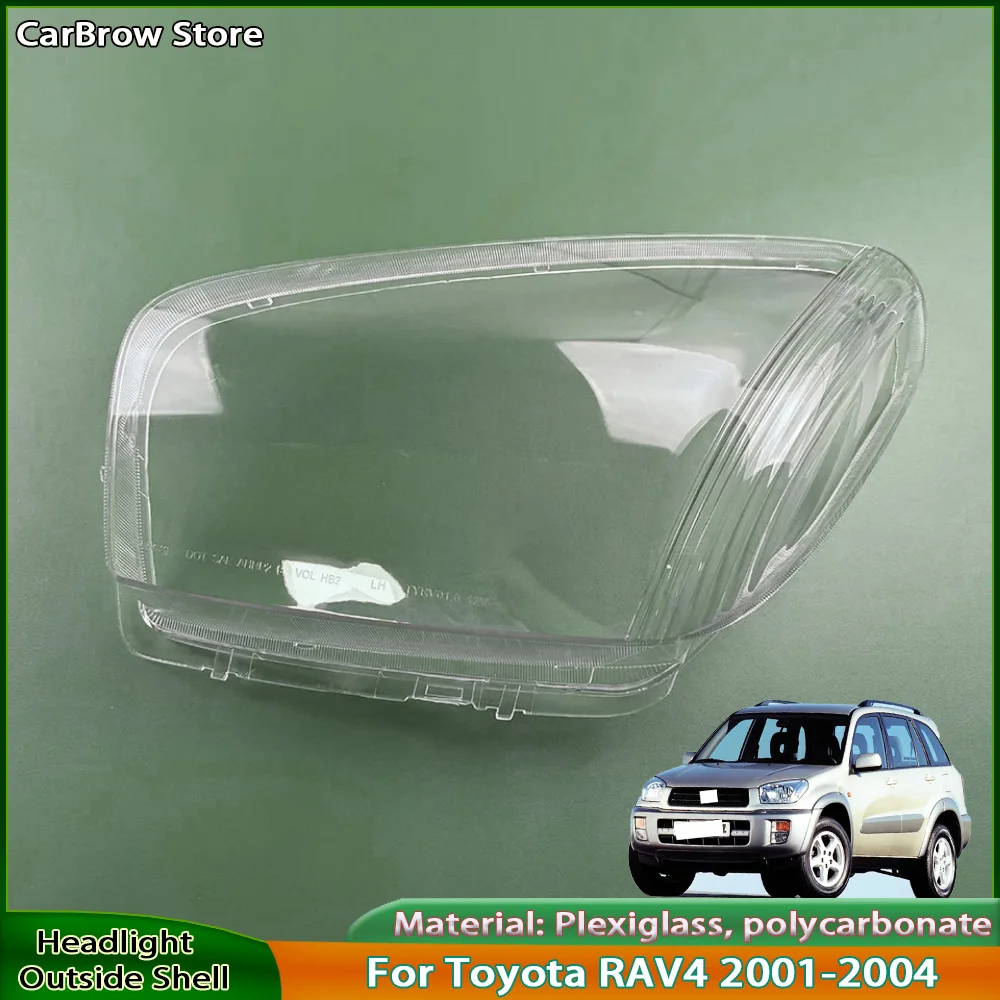 

Headlight Shell Plexiglass Replace Original Lens For Toyota RAV4 2001 2002 2003 Headlamp Cover Shade Transparent Lampshade