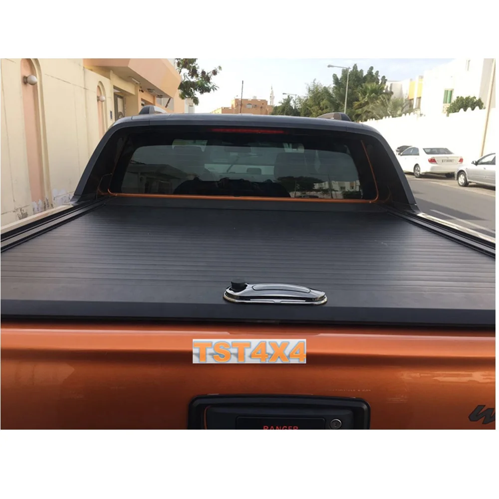 Waterproof security Aluminum rolling rear pickup truck cover for Ranger wildtrak