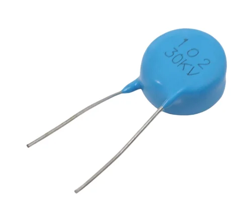 5piece 102K 30KV high voltage capacitor 0.001UF 1NF straight plug 30000V blue round